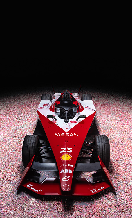 Top view of Nissan Formula E car