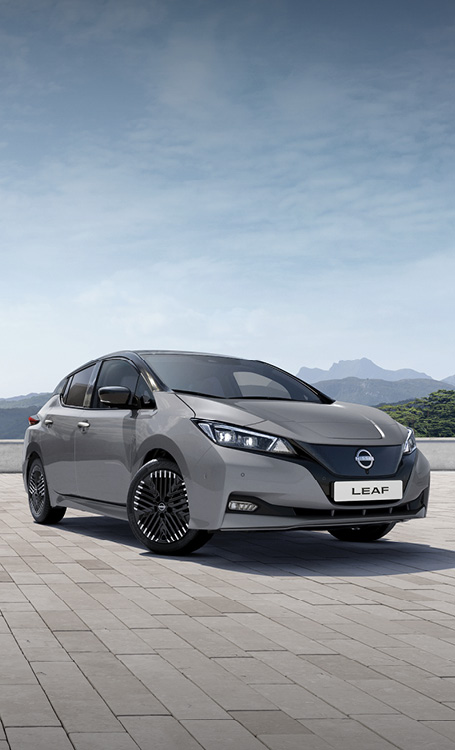 Nissan Leaf parked outside
