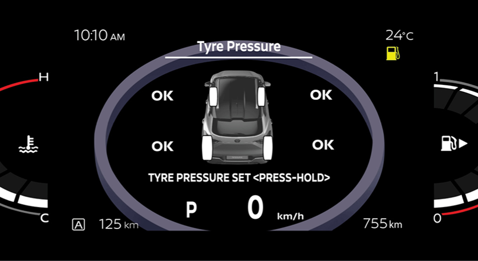 SYSTÈME DE CONTRÔLE DE LA PRESSION DES PNEUS-Vehicule Feature Image