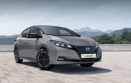 Nissan Leaf parked outside